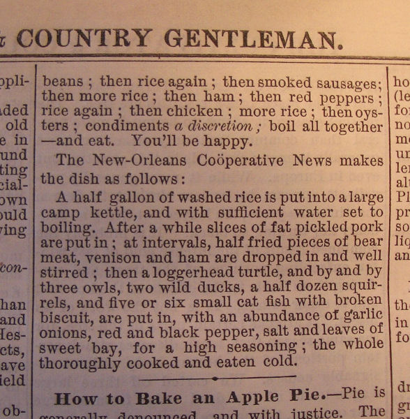 Jambalaya history, origins and etymology